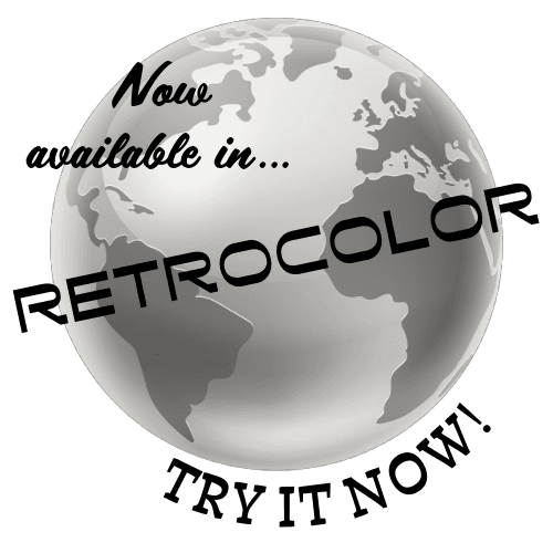 Retrocolor button